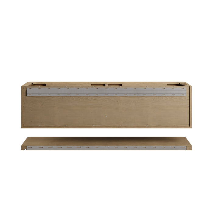 Allamari 72" Double Vanity, Sable w/ 3 CM Siberian Silestone Top
