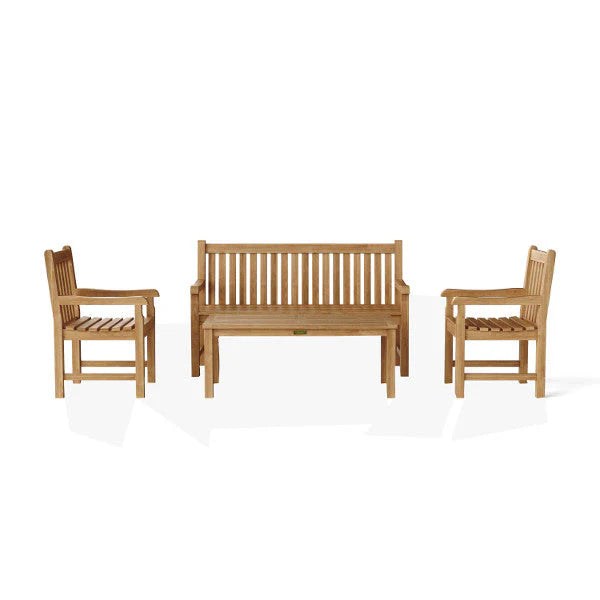 Anderson Teak Classic 3-Seater 4-Pieces Conversation Set Set-6