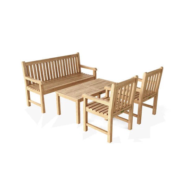 Anderson Teak Classic 3-Seater 4-Pieces Conversation Set Set-6
