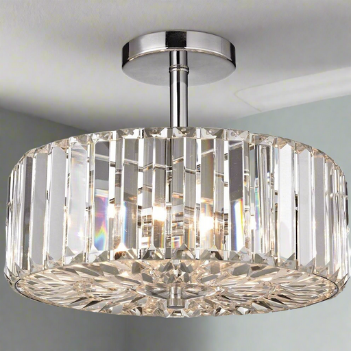 Elk Lighting Clearview Polished Chrome Semi Flush Mount