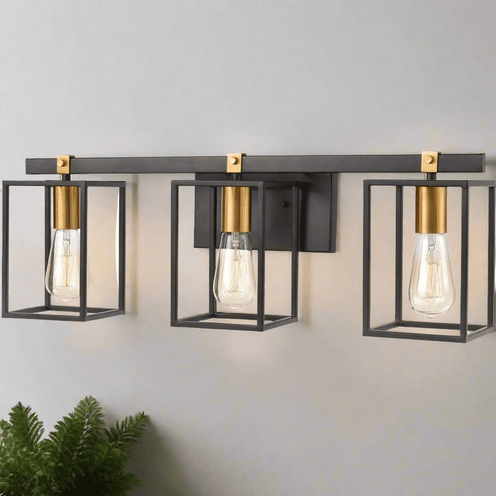 Elk Lighting Cloe Matte Black, Brushed Brass Vanity Light