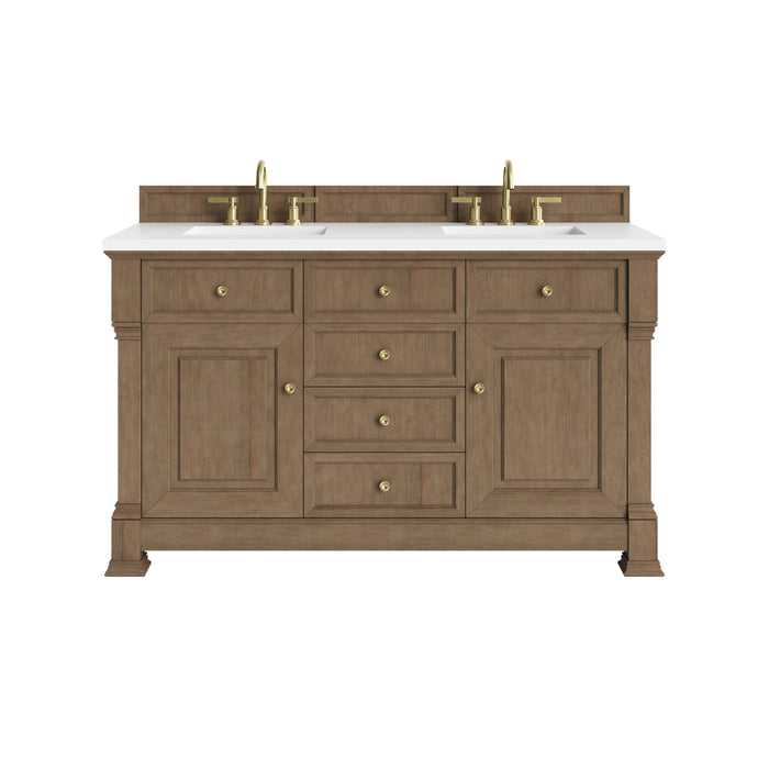 Brookfield 60" Double Vanity, Black Onyx