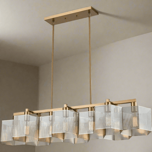 Elk Lighting Compartir Polished Nickel, Satin Brass Island Light