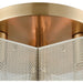 Compartir Polished Nickel, Satin Brass Semi Flush Mount