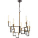 Congruency Oil Rubbed Bronze, Satin Brass Chandelier