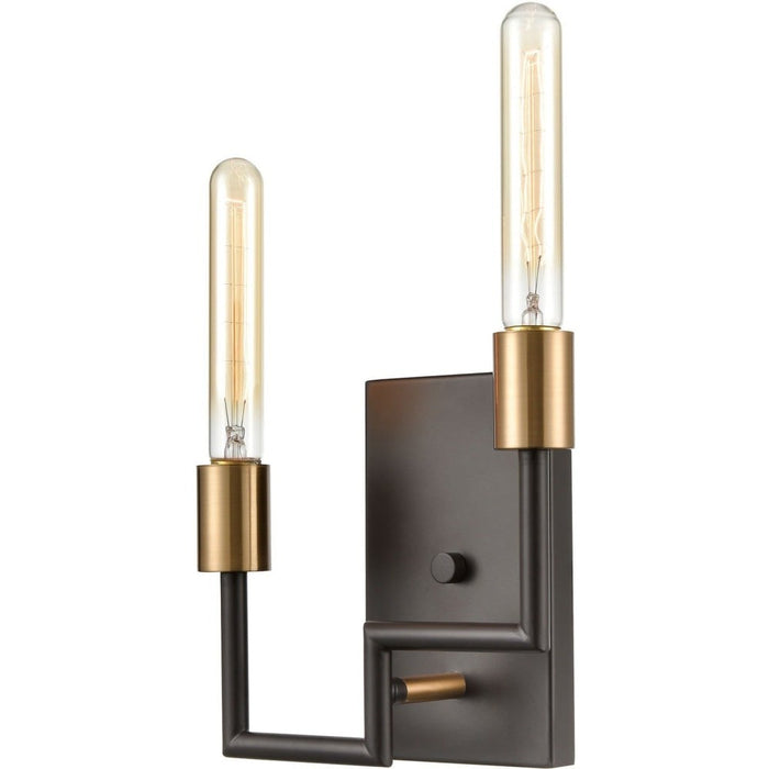 Congruency Oil Rubbed Bronze, Satin Brass Wall Sconce