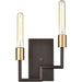 Congruency Oil Rubbed Bronze, Satin Brass Wall Sconce