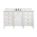 Brittany 60" Single Vanity, Victory Blue w/ 3 CM Victorian Silver Silestone Top w/FreePower Wireless Charger