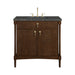 Kinnsden 36" Single Vanity, Sable Oak w/ 3 CM Parisien Bleu Silestone Top