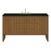 Hudson 60" Single Vanity, Honey Oak w/ 3 CM Phantome Eclos Top