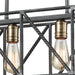 Crossbar Silverdust Iron, Satin Brass Island Light