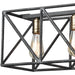 Crossbar Silverdust Iron, Satin Brass Island Light