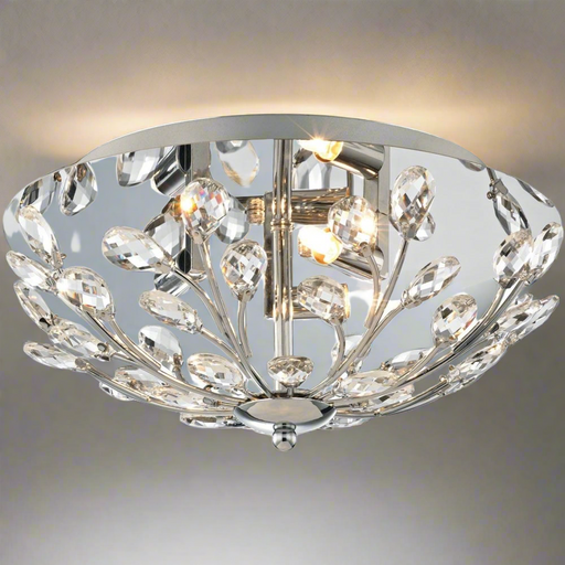 Elk Lighting Crystique Polished Chrome Flush Mount