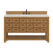 Malibu 60" Single Vanity, Amber Birch w/ 3 CM Lime Delight Top