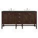 Addison 72" Double Vanity, Mid-Century Acacia, w/ 3 CM Phantome Eclos Top