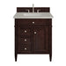 Brittany 30" Single Vanity, Burnished Mahogany, w/ 3 CM Siberian Silestone Top