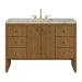 Hudson 48" Single Vanity, Honey Oak w/ 3 CM Tajnar Eclos Top