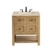 Breckenridge 30" Single Vanity, Light Natural Oak, w/ 3 CM Tajnar Eclos Top