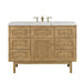 Laurent 48" Single Vanity, Honey Oak w/ 3 CM Siberian Silestone Top w/FreePower Wireless Charger