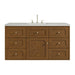 Laurent 48" Single Vanity, Light Natural Oak, w/ 3 CM Siberian Silestone Top w/FreePower Wireless Charger