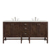 Addison 72" Double Vanity, Mid-Century Acacia w/ 3 CM Lime Delight Silestone Top