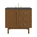 Laurent 36" Single Vanity, Honey Oak w/ 3 CM Parisien Bleu Silestone Top