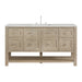 Breckenridge 60" Single Vanity, Serenity Blue, w/ 3 CM Carrara Marble Top