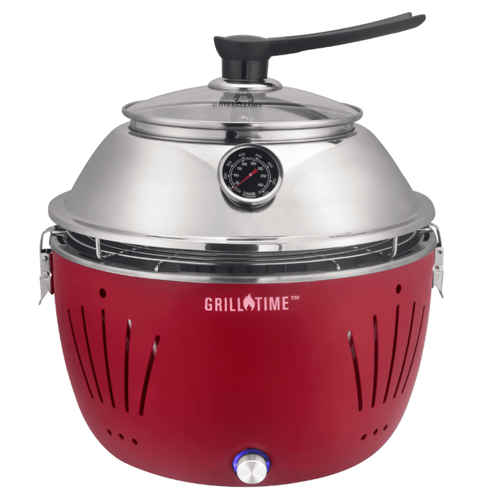 Vision Grills Game Day Portable Charcoal Grill with Hood