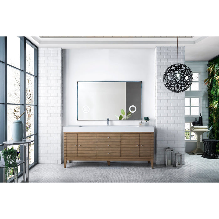 James Martin Vanities Linear 72" Single Bathroom Vanity