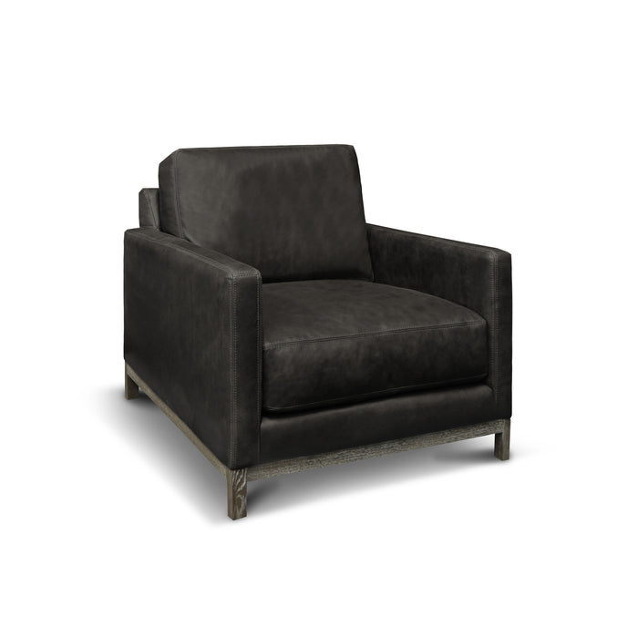 GTR Monterrey 100% Top Grain Leather Modern Americana Armchair
