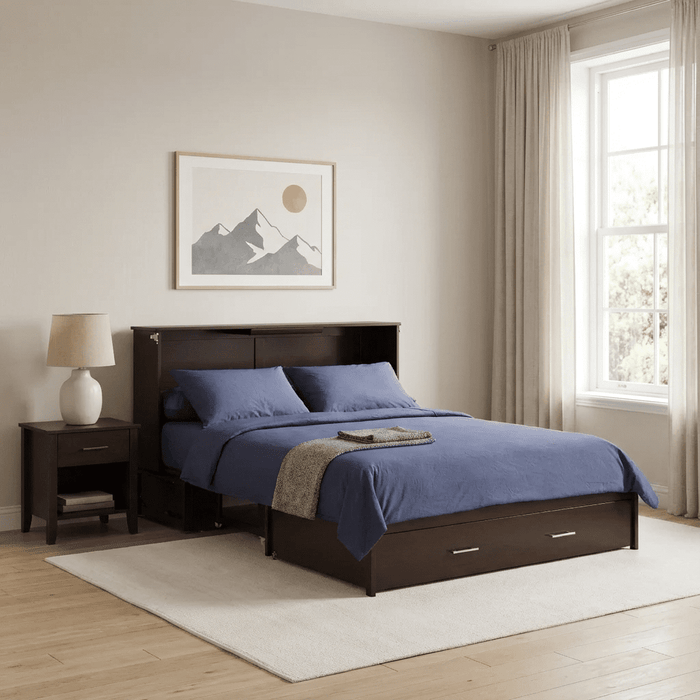 Night and Day Furniture Sagebrush Queen Murphy Cabinet Bed Complete