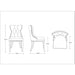 Manhattan Comfort Reine Faux Leather Dining Chair in Pebble Grey Set of 2