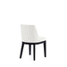 Manhattan Comfort Gansevoort Modern Faux Leather Dining Chair in Cream Set of 2