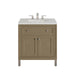 Chicago 30" Single Vanity, Walnut Whisper, w/ 3 CM Eternal Jasmine Pearl Silestone® Top