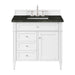 Brittany 36" Single Vanity in Bright White, w/ 3 CM Phantome Eclos Top