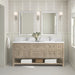 James Martin Breckenridge 72" Double Bathroom Vanity in Whitewashed Oak, shown in a bathroom setting