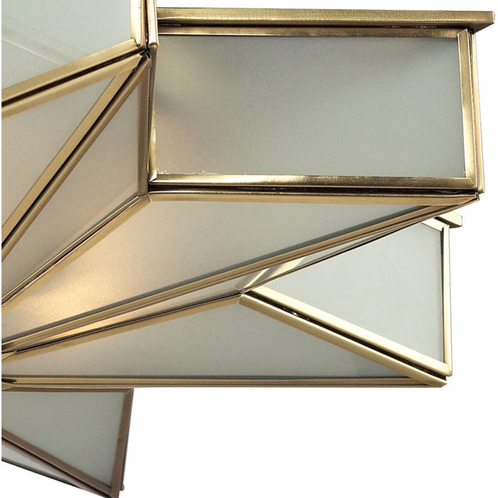 Decostar Brushed Brass Flush Mount