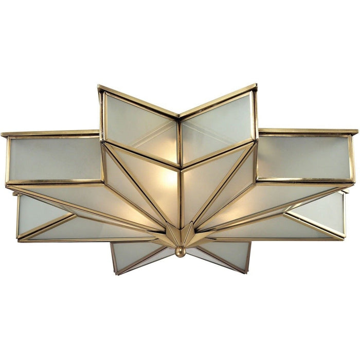 Decostar Brushed Brass Flush Mount