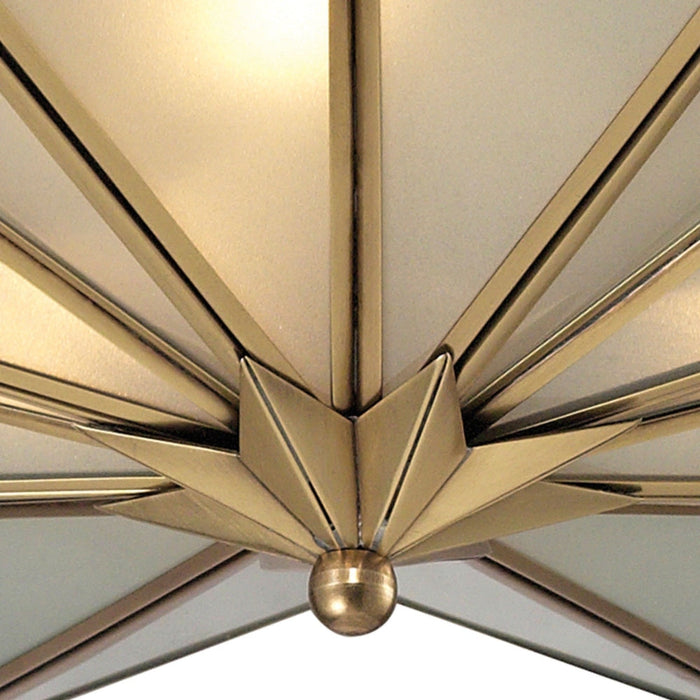 Decostar Brushed Brass Flush Mount