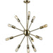 Delphine Satin Black Chandelier