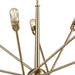 Delphine Satin Brass Chandelier