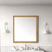 James Martin Glenbrooke 36" Mirror in Light Natural Oak, shown in a bathroom setting