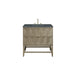 Emmeline 36" Single Vanity, Pebble Oak w/ 3 CM Parisien Bleu Top