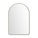 Rohe 24" Arched Mirror, Champagne Brass