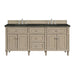 Lorelai 72"Double Vanity, Mid-Century Walnut w/ 3 CM Carrara White Marble Top