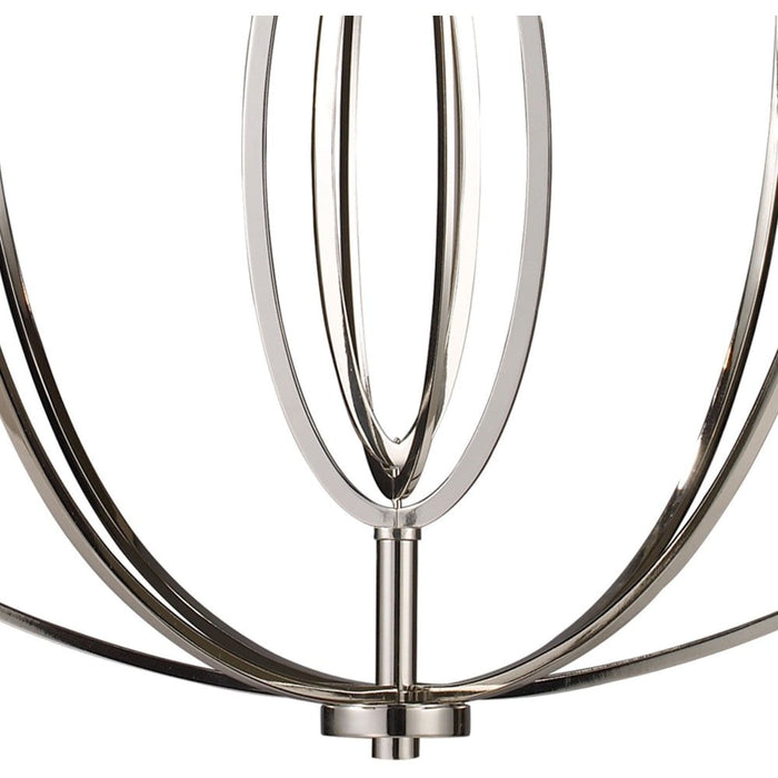 Dione Polished Nickel Chandelier