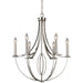 Dione Polished Nickel Chandelier