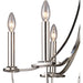 Dione Polished Nickel Chandelier