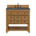Malibu 36" Single Vanity, Amber Birch w/ 3 CM Parisien Bleu Top