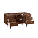 Amberly 60" Single Vanity, Mid-Century Walnut w/ 3 CM Parisien Bleu Top w/FreePower Wireless Charger